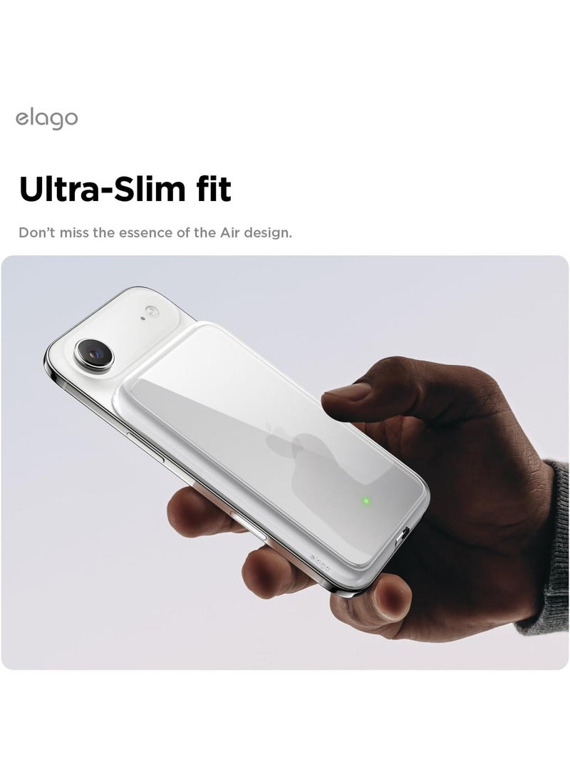 elago Hybrid for iPhone Air MagSafe Battery Case Slim with MagSafe Battery Pack Support - Clear - Image 4